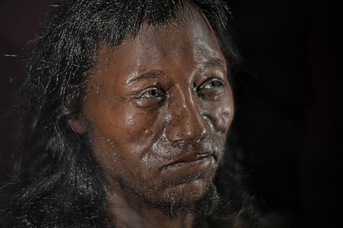 Reconstitution de Cheddar Man, homme du Mesolithique britannique