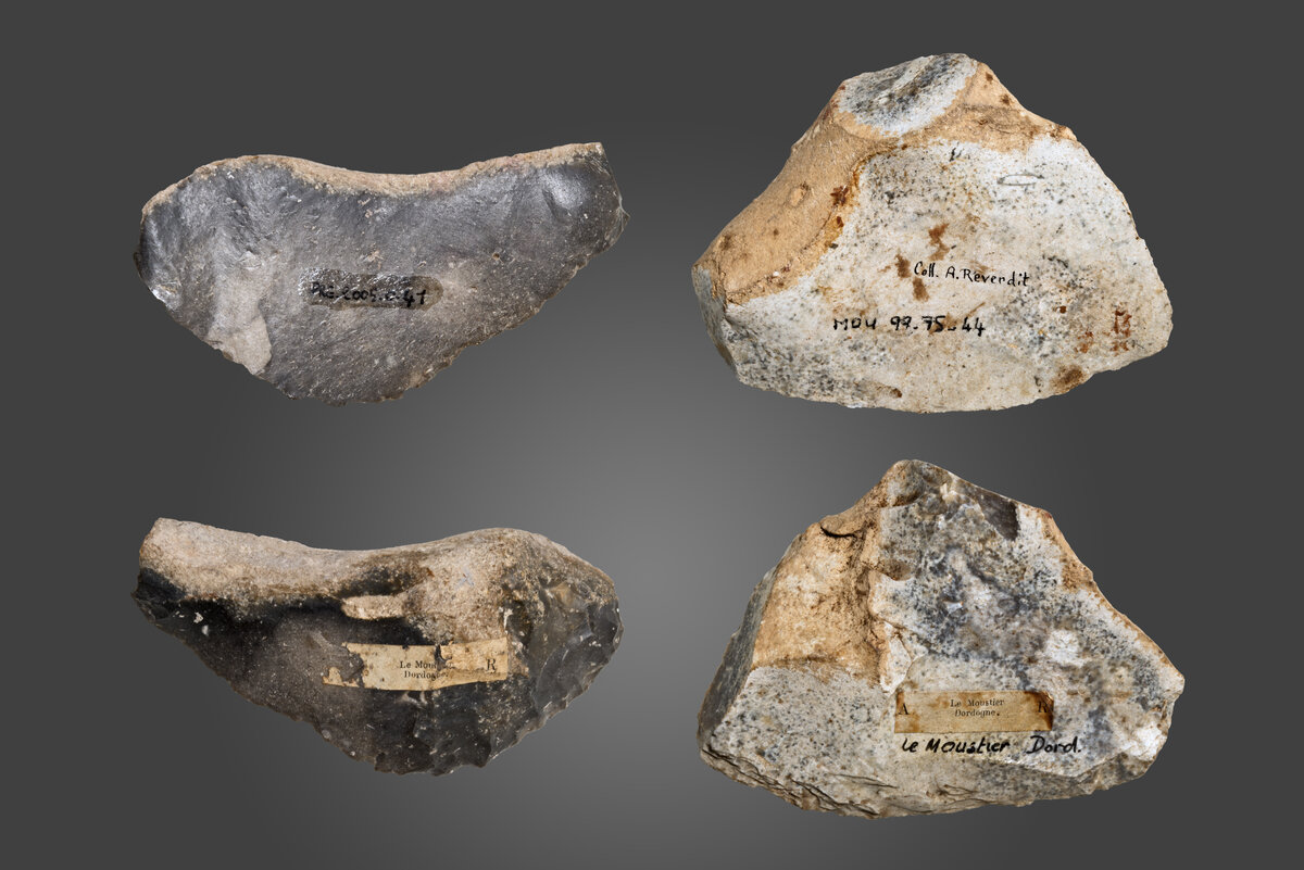 Mousterian lithic industry, Le Moustier, Dordogne