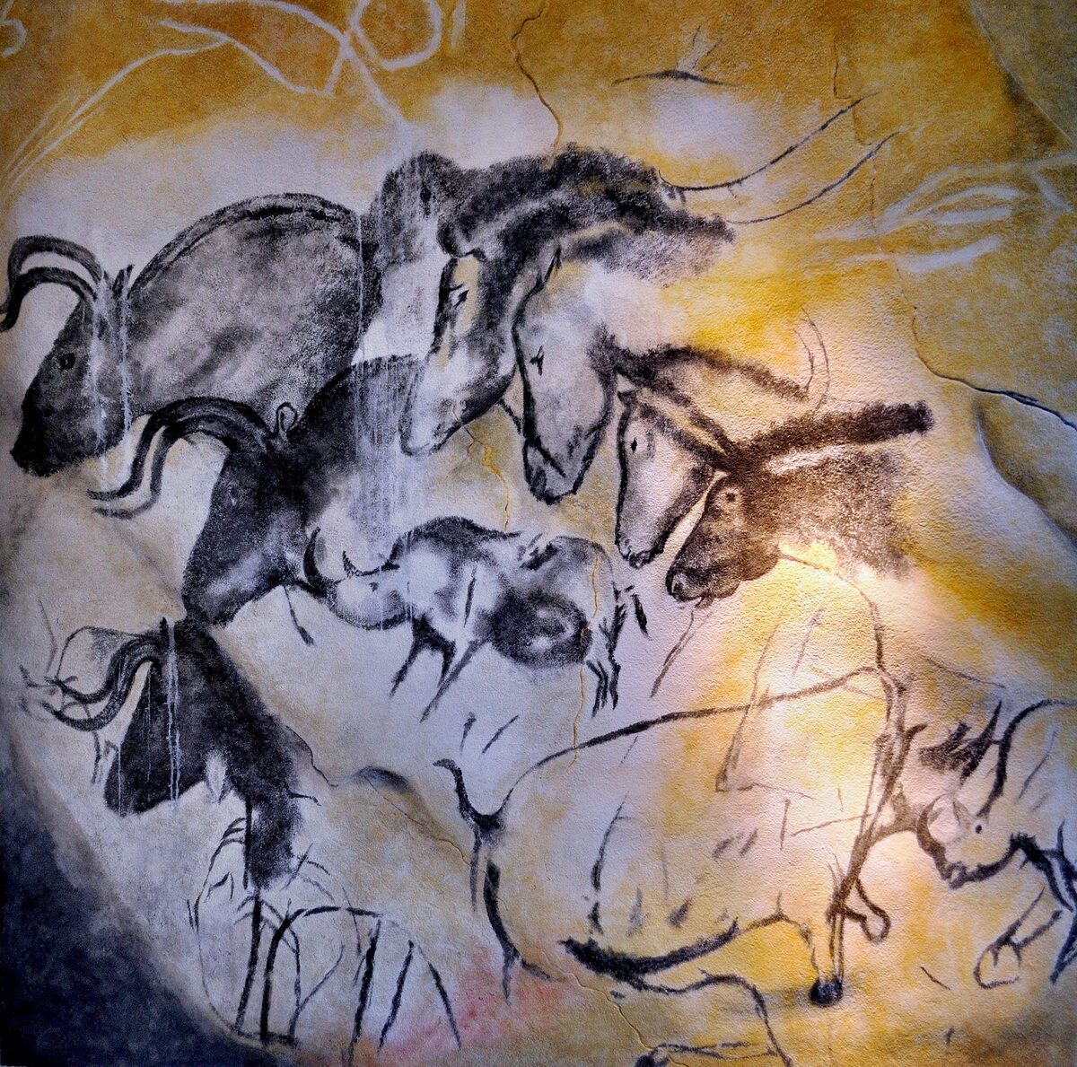 Panneau des chevaux de la grotte Chauvet