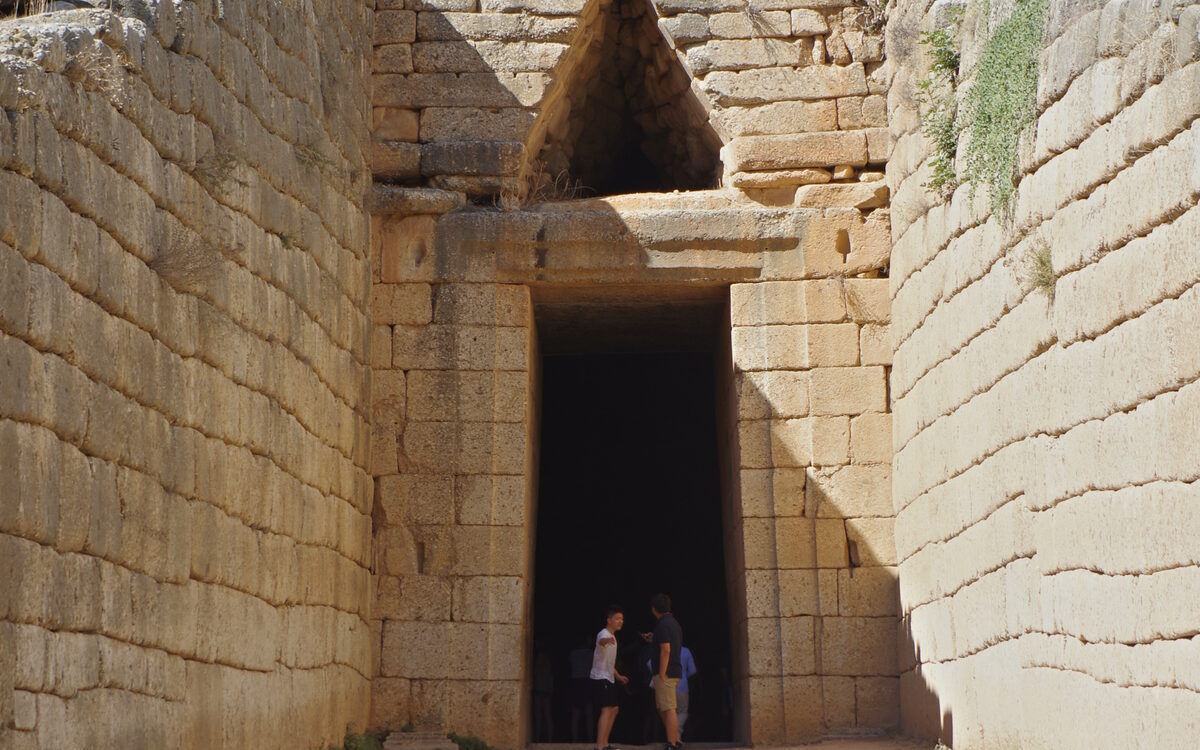 Ruins of the citadel of Mycenae, Greece