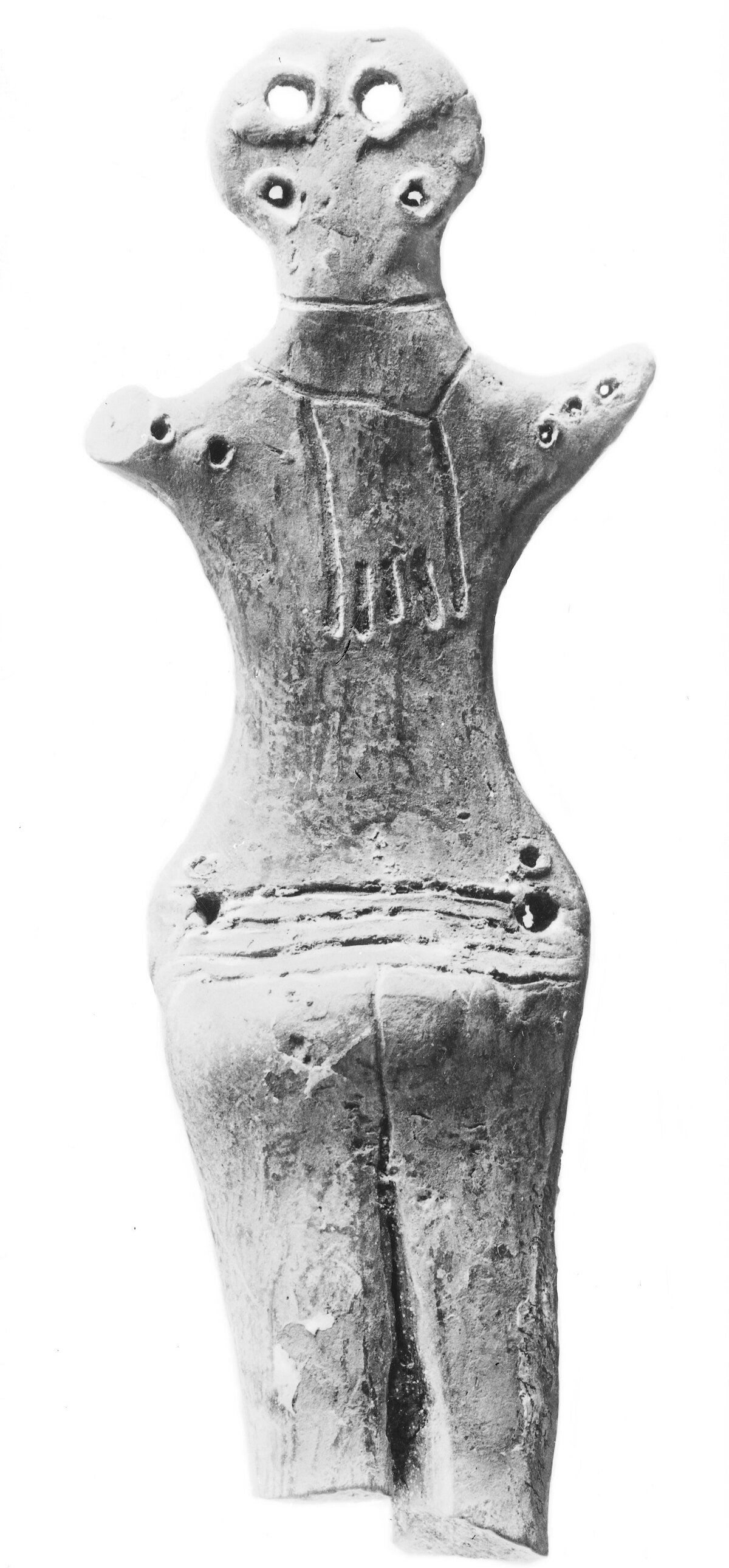 Idole en argile de la culture à céramique peinte, type Cucuteni-Trypillia