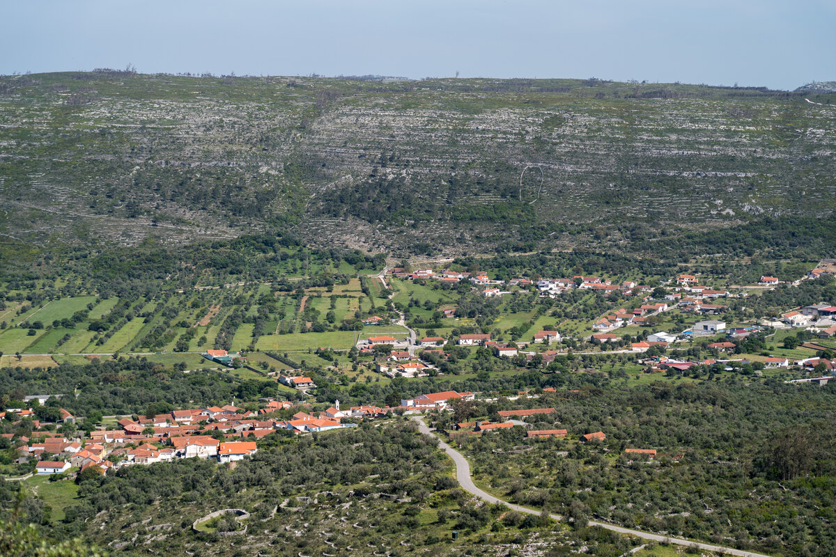 Carte de localisation de la vallée du Lapedo près de Leiria au Portugal