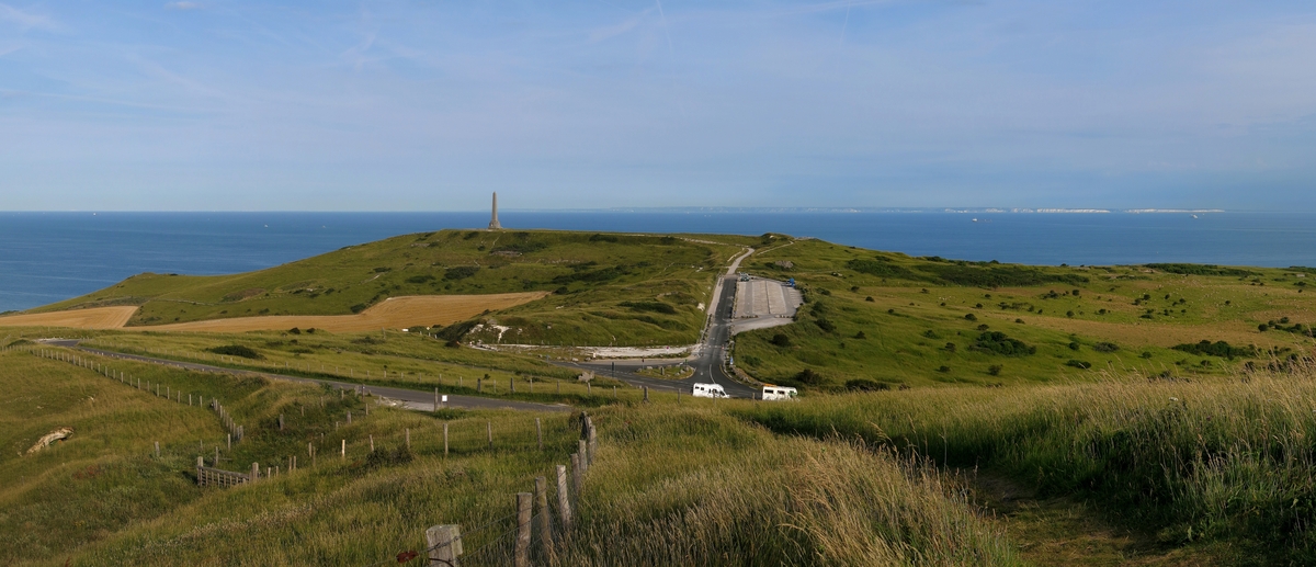 Chalk cliffs of Cap Blanc-Nez overlooking the Strait of Dover