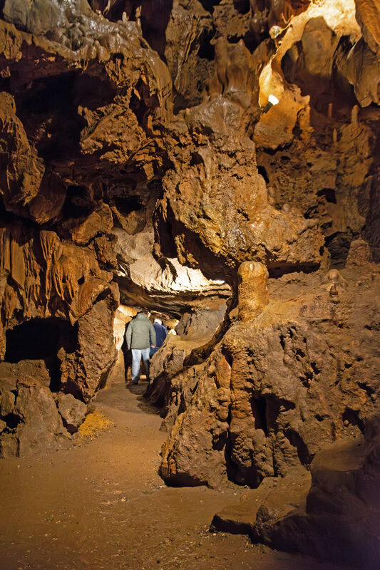 Entrance to the Goyet caves in Wallonia, Belgium