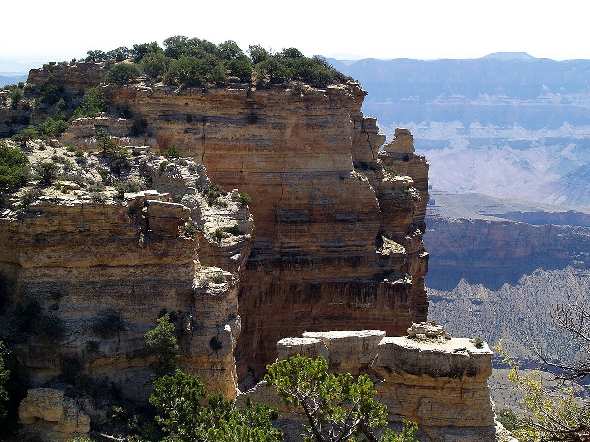 View of Walhalla Plateau from the heights of the Grand Canyon