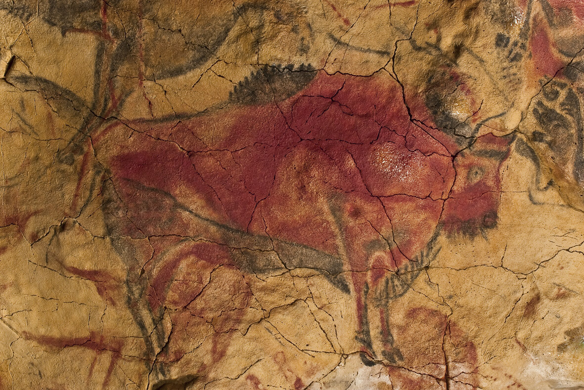 Bison polychrome du Magdalénien, grotte d'Altamira