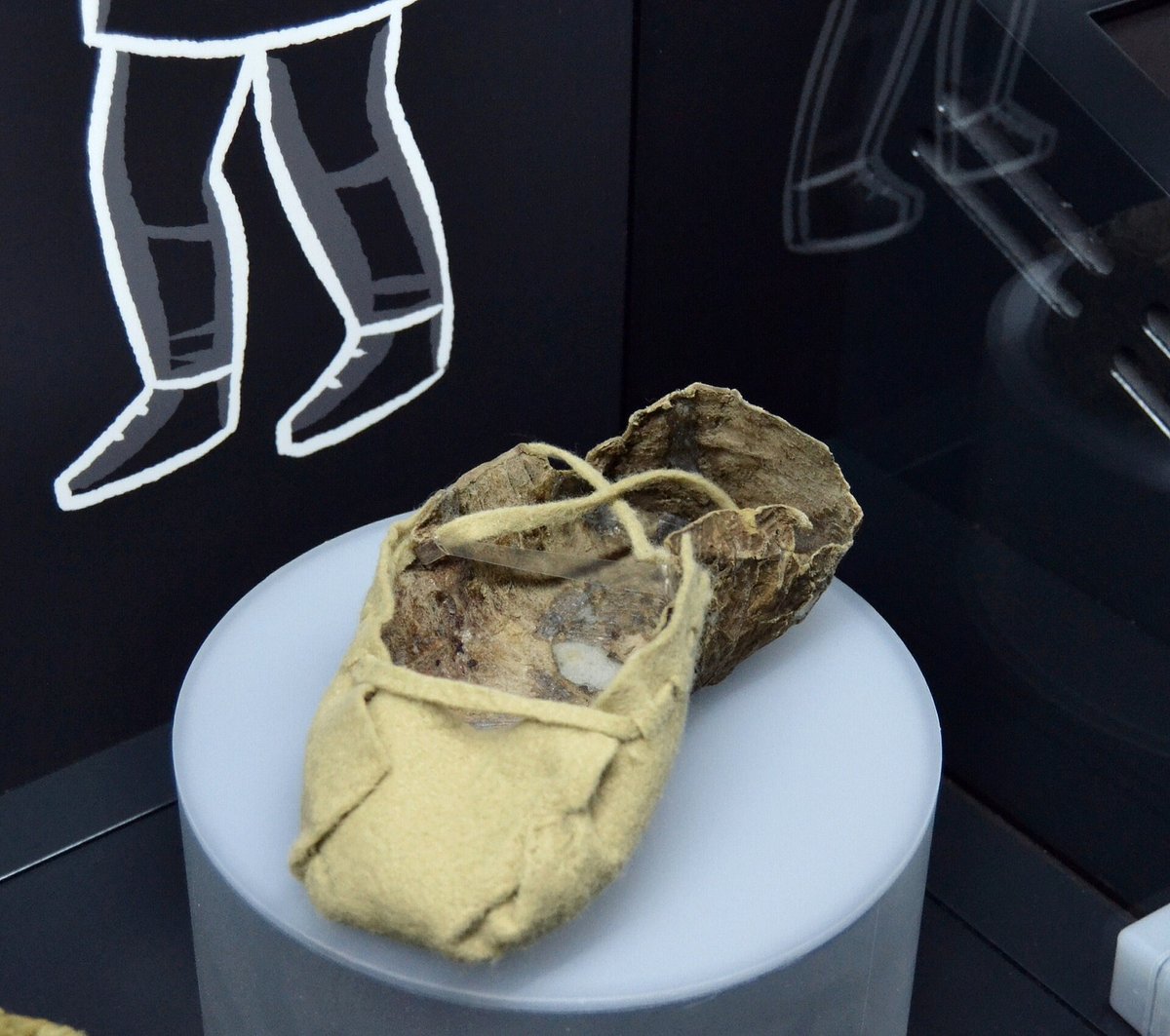 Child's leather shoe found in the Hallstatt salt mine dating to the 8th-3rd centuries BCE