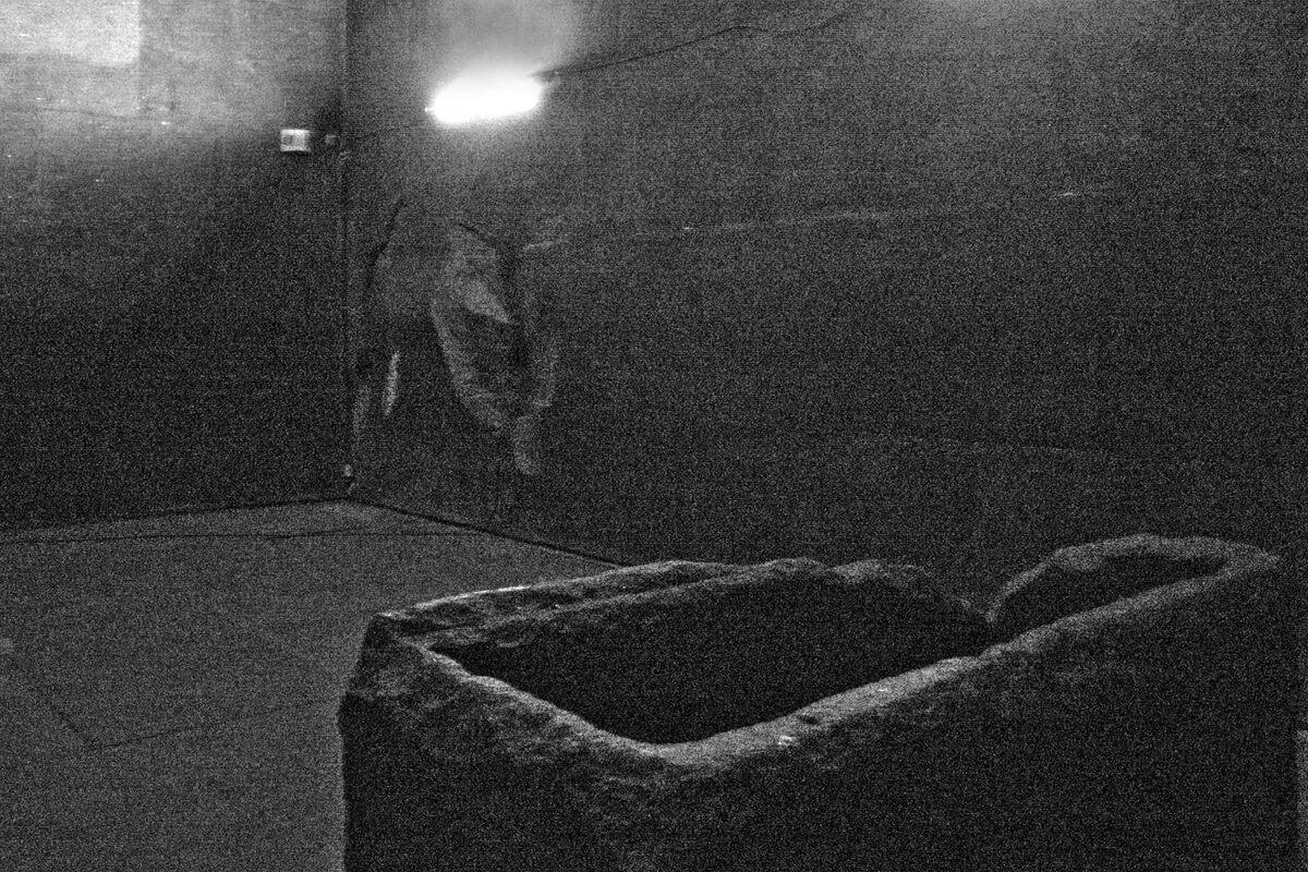 Chambre du Roi dans la pyramide de Khéops, revêtue de granite rose d'Assouan