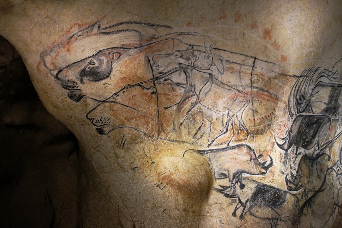 Panneau des lions - grotte Chauvet - art rupestre aurignacien