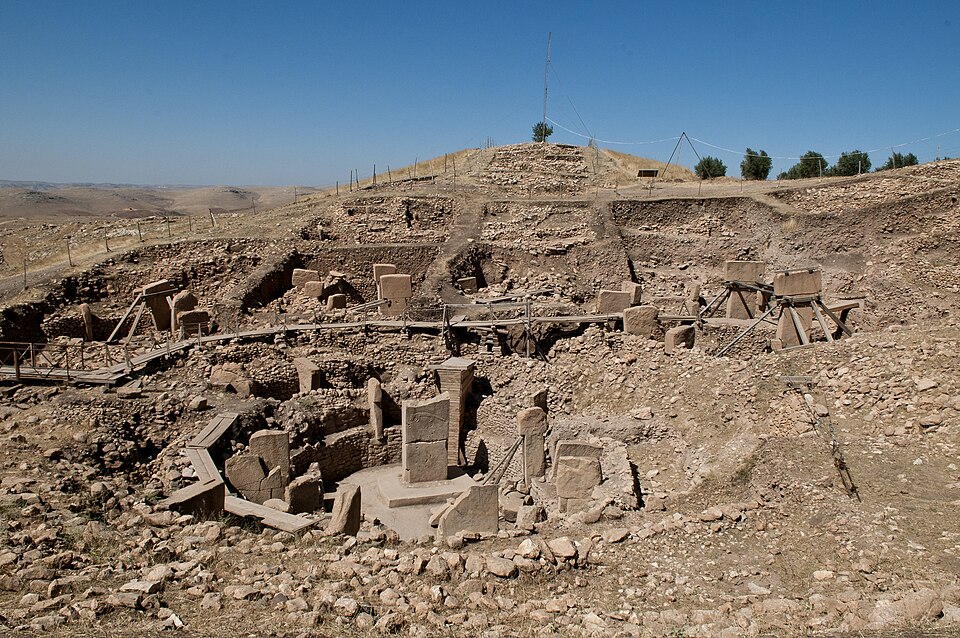 Vue des piliers en T de Göbekli Tepe en Turquie