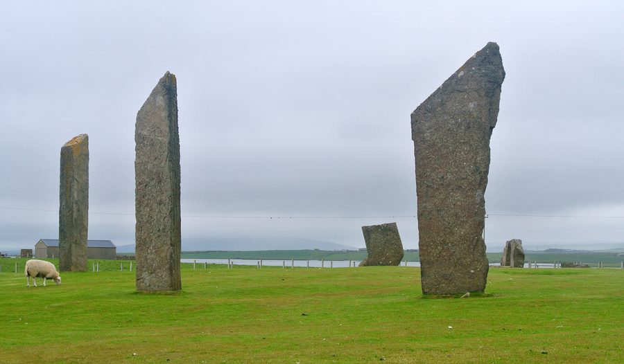 Pierres de Stenness, monument néolithique, Orcades