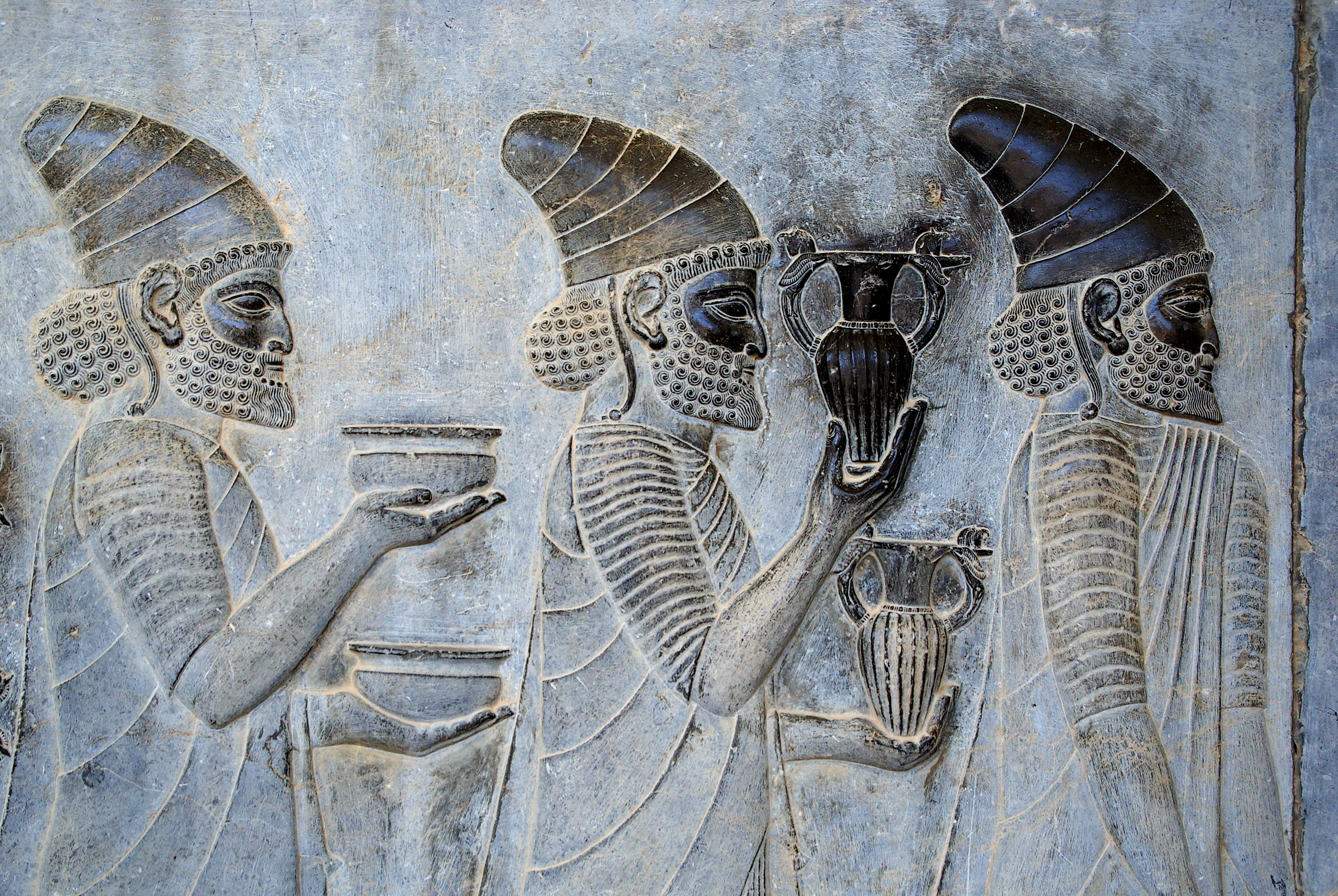 Reliefs des escaliers de l'Apadana, Persépolis - délégations des peuples de l'Empire achéménide
