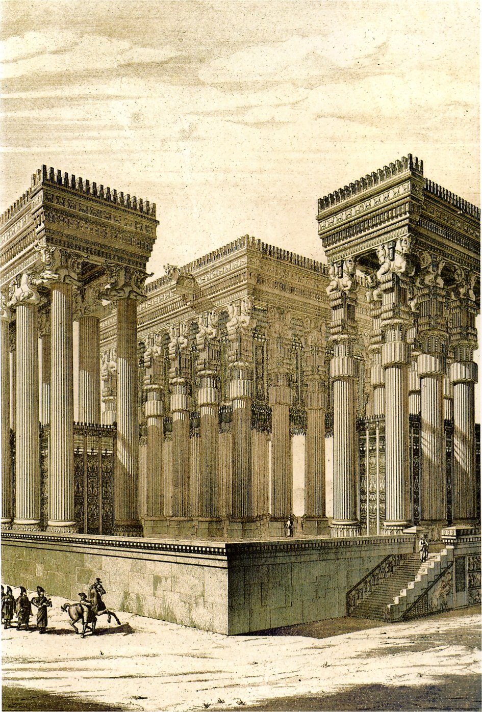 Reconstitution de Persépolis par Charles Chipiez, 1890