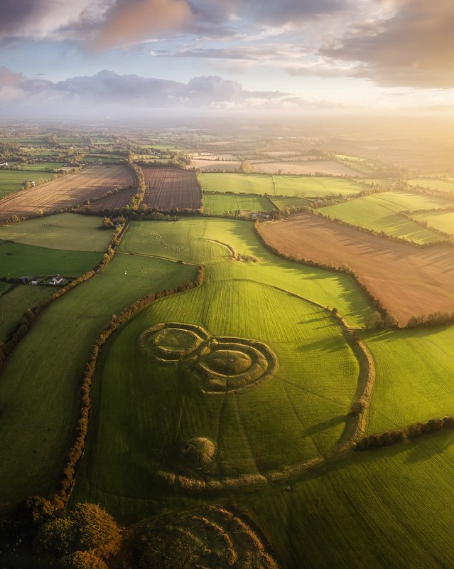 Paysage de l'Irlande du Nord, comte de Down, region de Ringhill