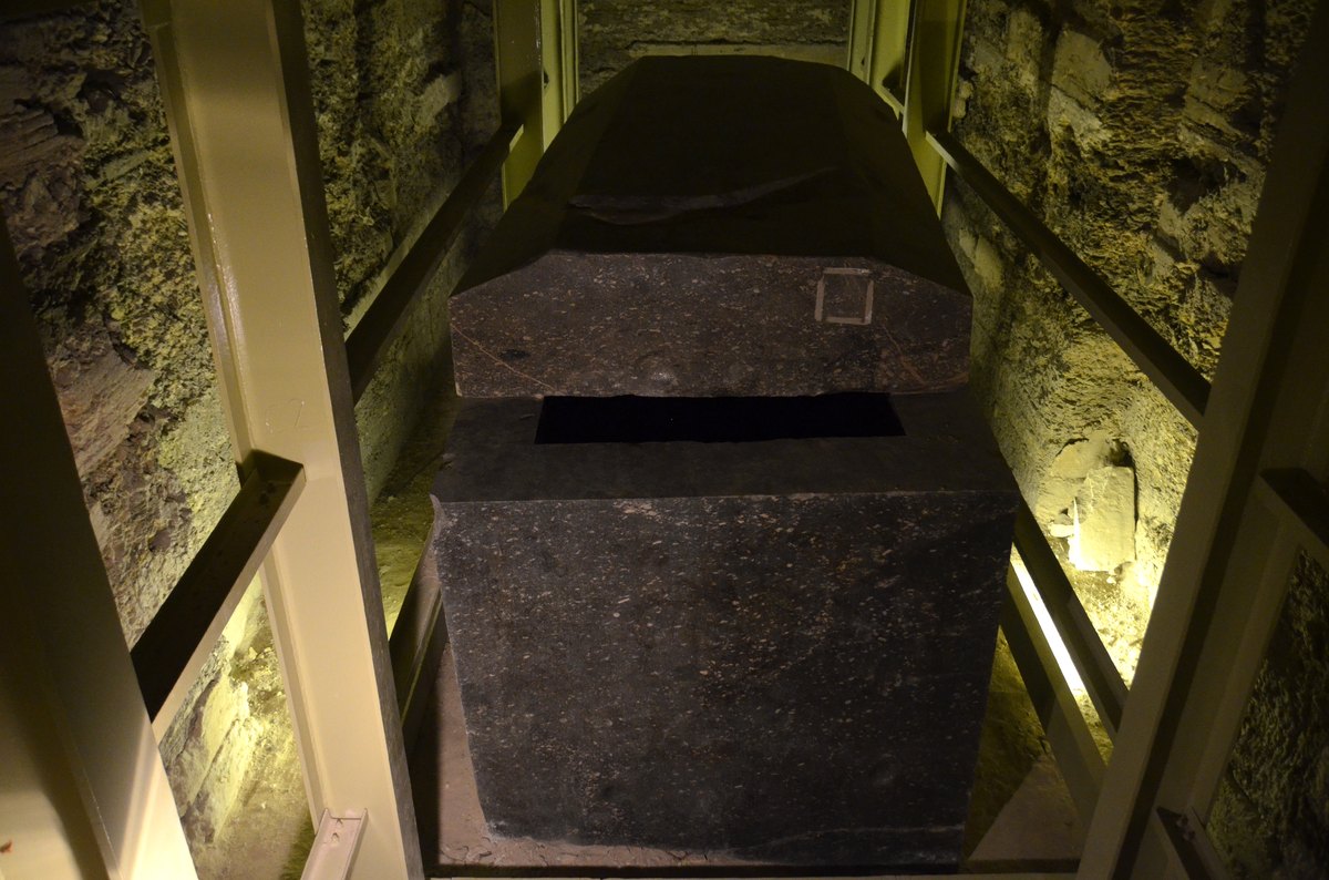 The Serapeum of Saqqara, underground galleries and Apis bull sarcophagi