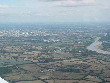 Landscape of valleys and watercourses