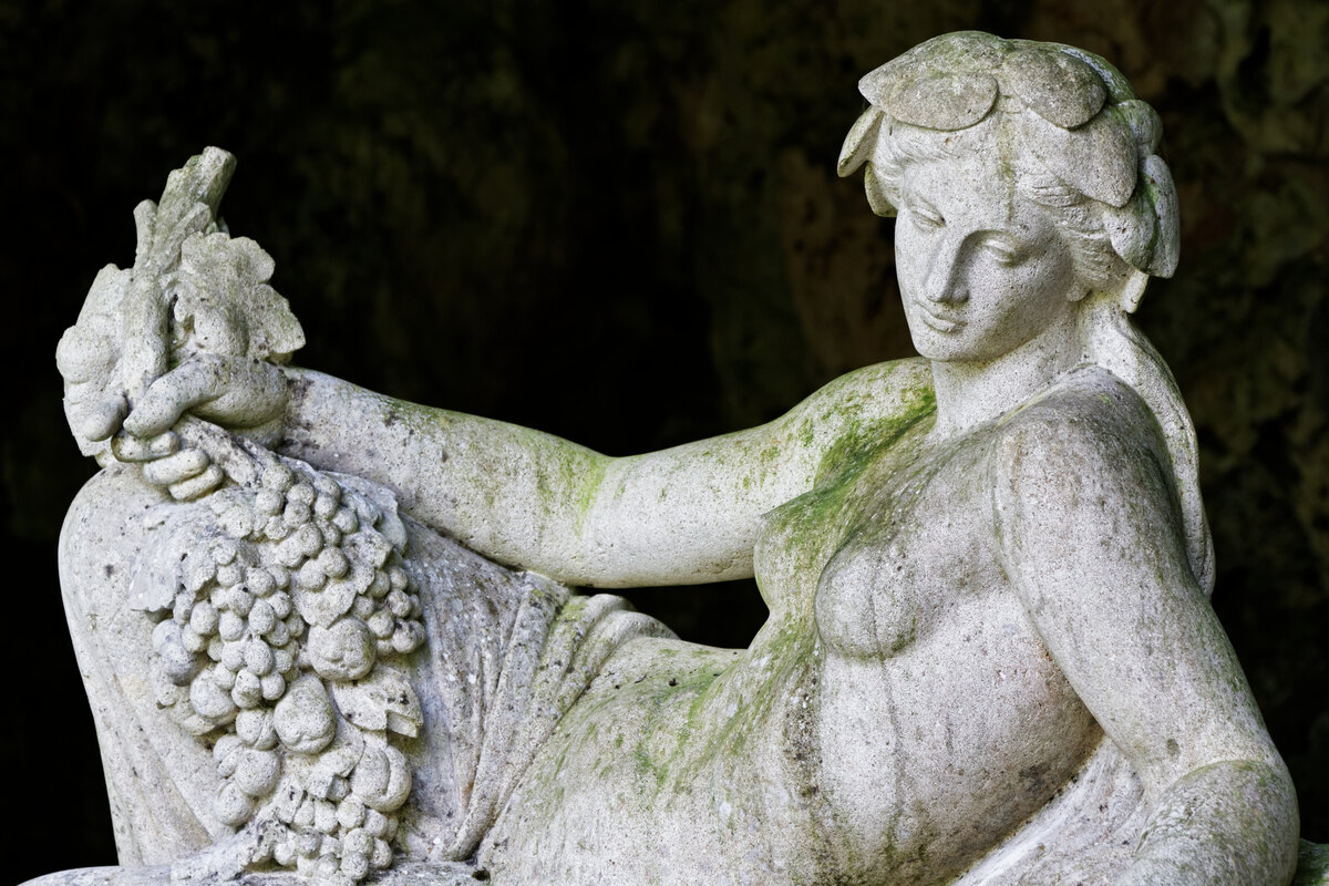 Le vallon des sources de la Seine, avec la zone archéologique du sanctuaire et le parc paysager