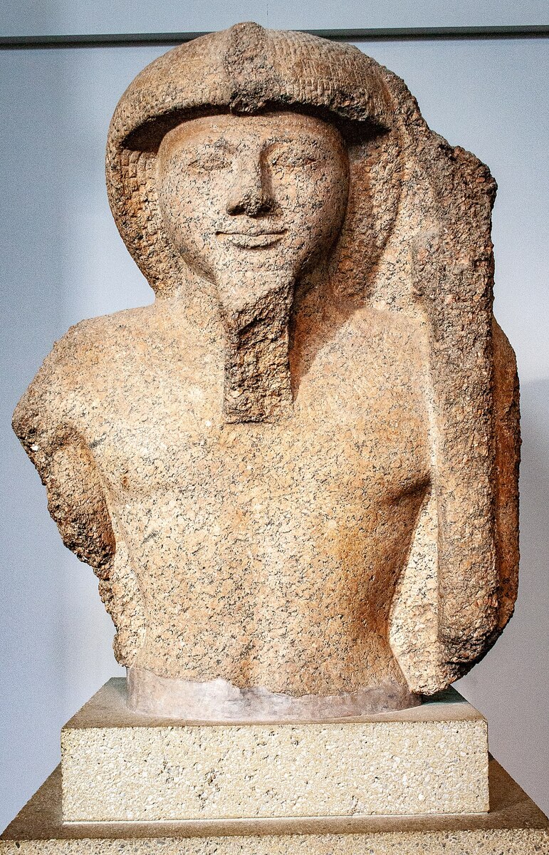 Colossal bust of Ramesses II at the British Museum