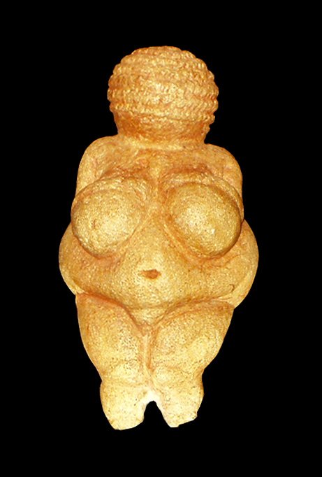 Venus de Willendorf, vue de face, Musee d'histoire naturelle de Vienne