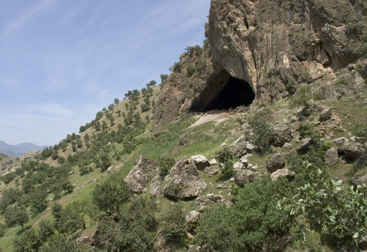 Mountainous landscape of the Zagros range, long limestone ridges and valleys of the Iranian plateau