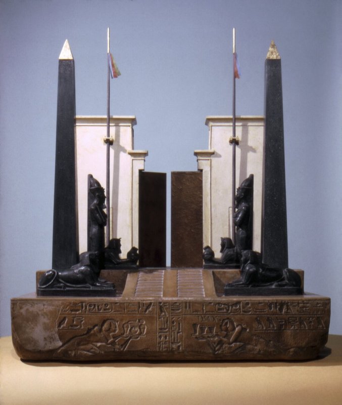 Maquette d'un portail de temple votif à Héliopolis, Brooklyn Museum
