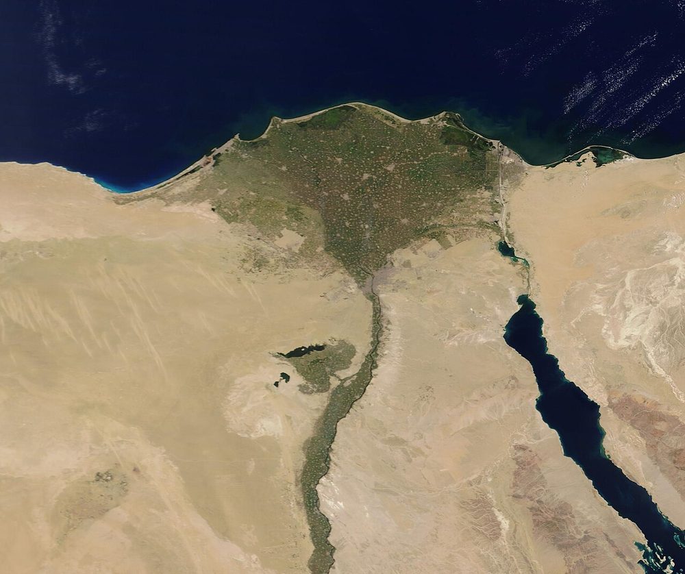 The Nile Delta seen from space