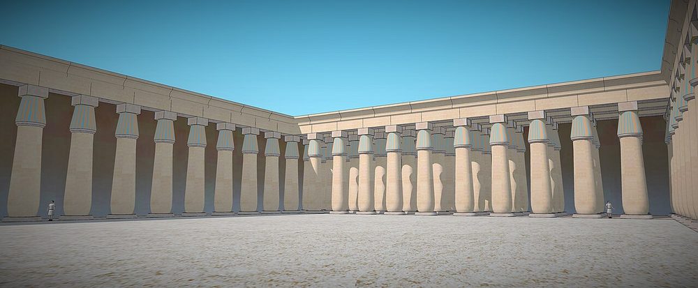 Remains of the palace of Pi-Ramesses at Qantir