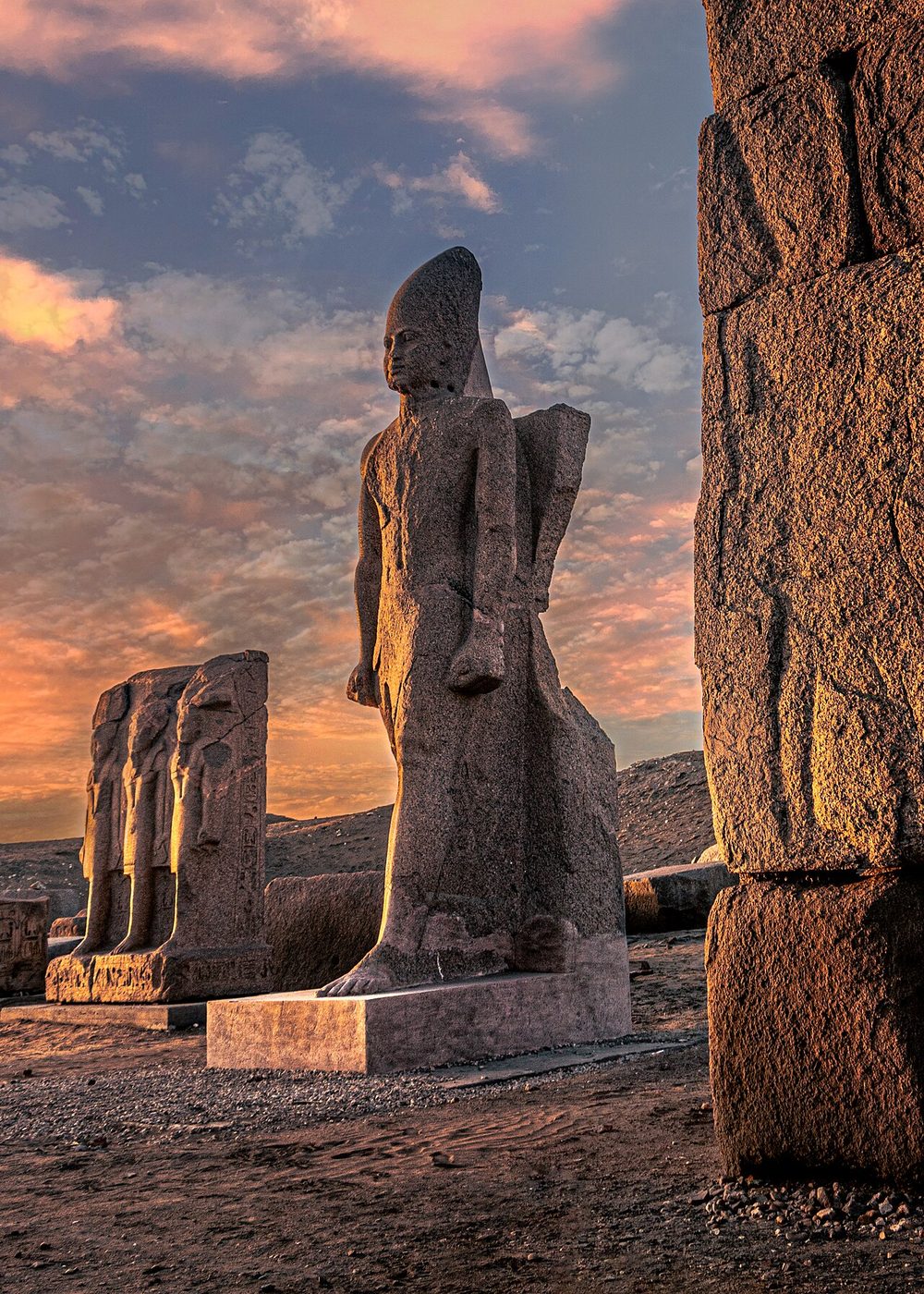 Royal statues at San el-Hagar (Tanis)