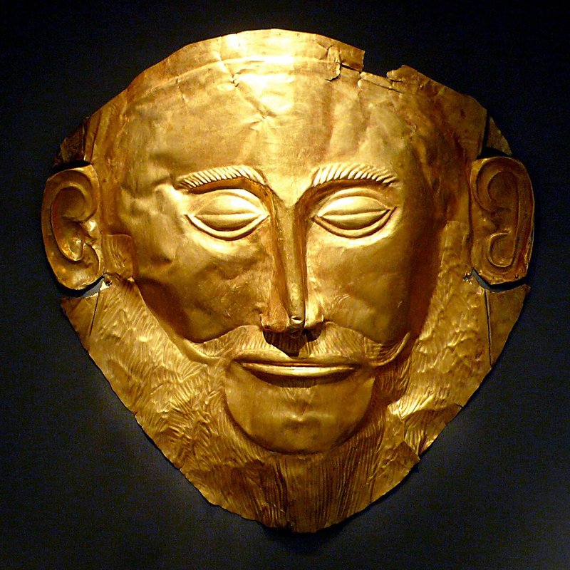 Mask of Agamemnon, Mycenaean art